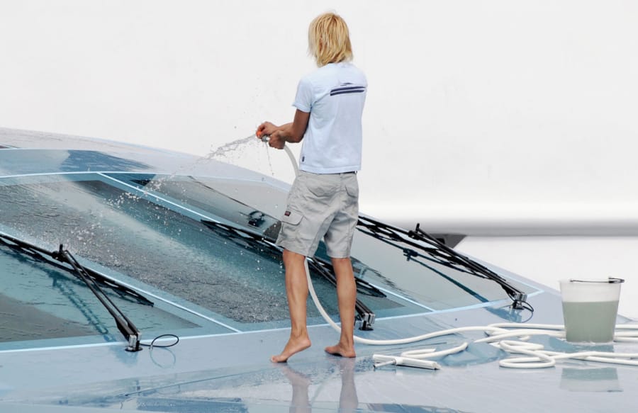 Boat maintenance detail