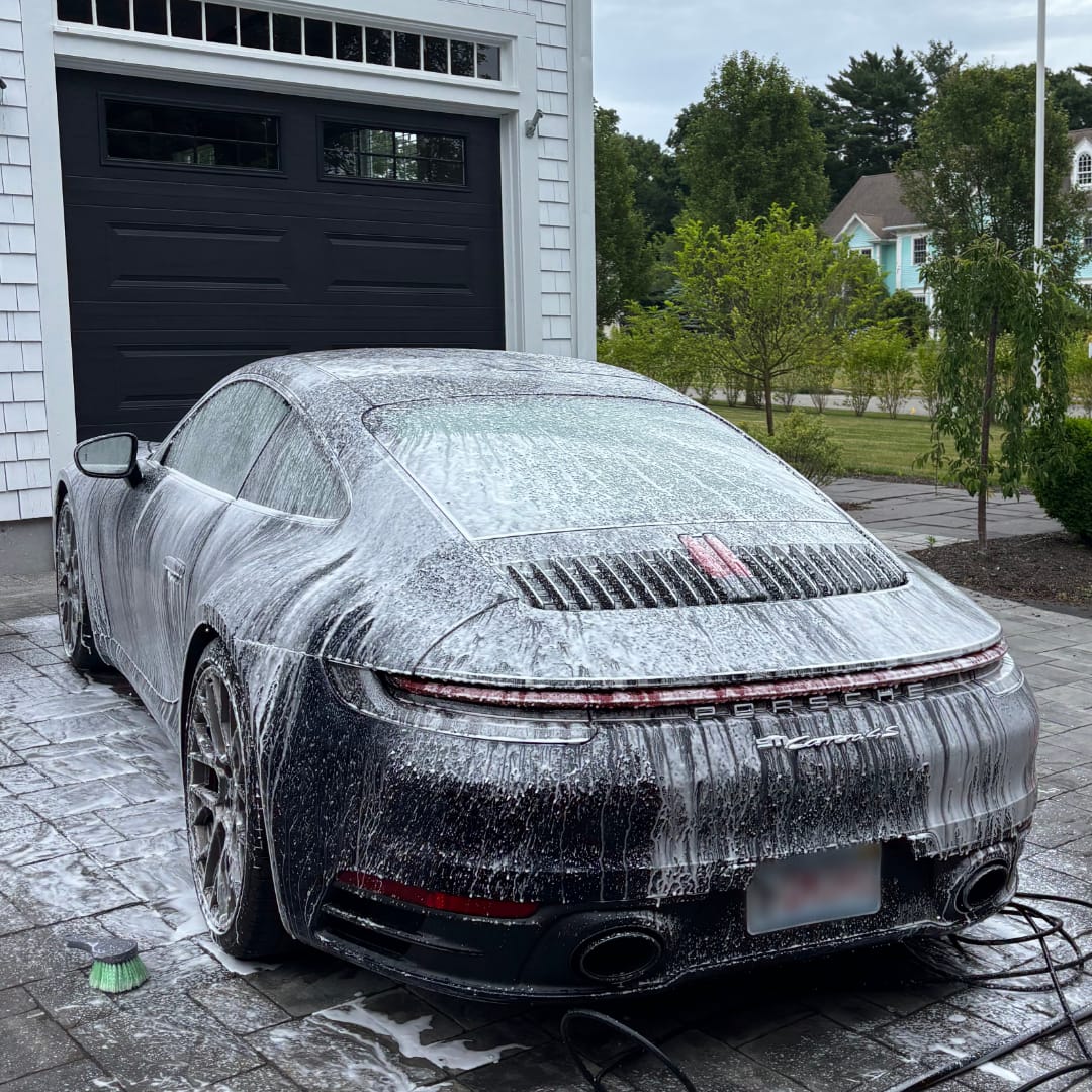 Porsche foam wash